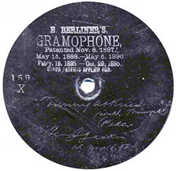 Berliner's Gramophone 159 X